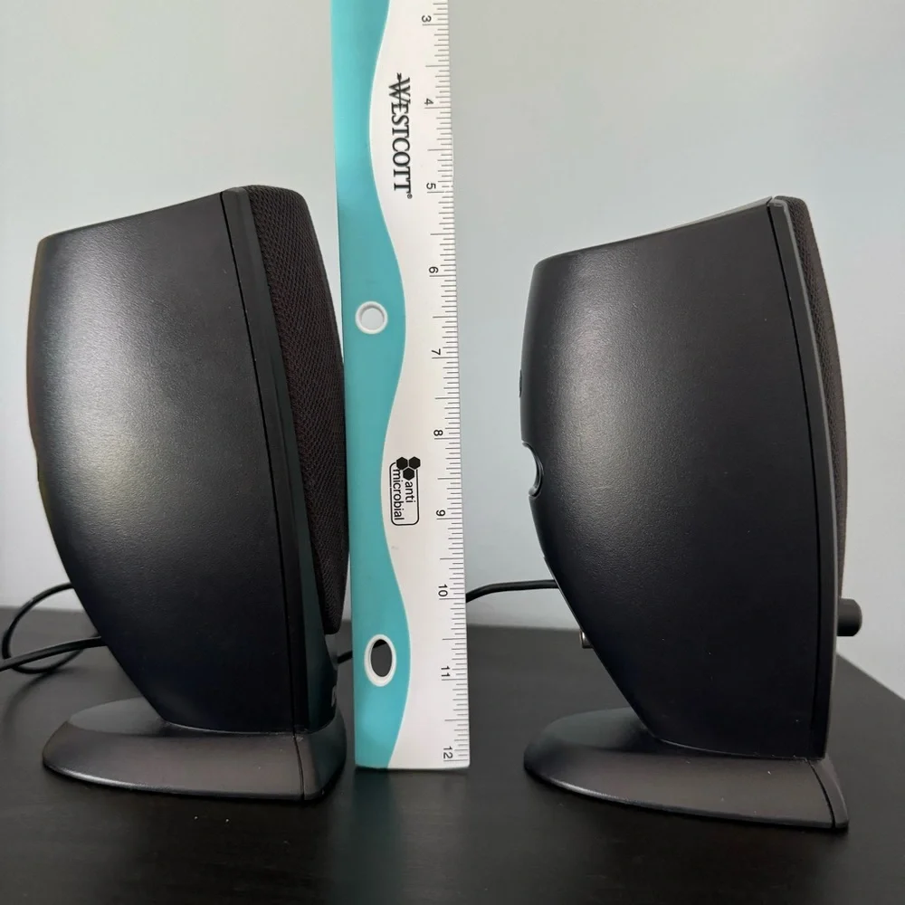 Dell A215 Black Computer Speakers with power adapter. Tested and working.